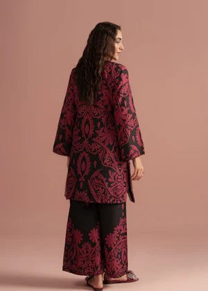 Velvet Noir – AFSANA 2 Piece Digital Printed Lawn Co-Ord Set
