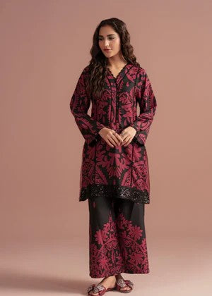 Velvet Noir – AFSANA 2 Piece Digital Printed Lawn Co-Ord Set