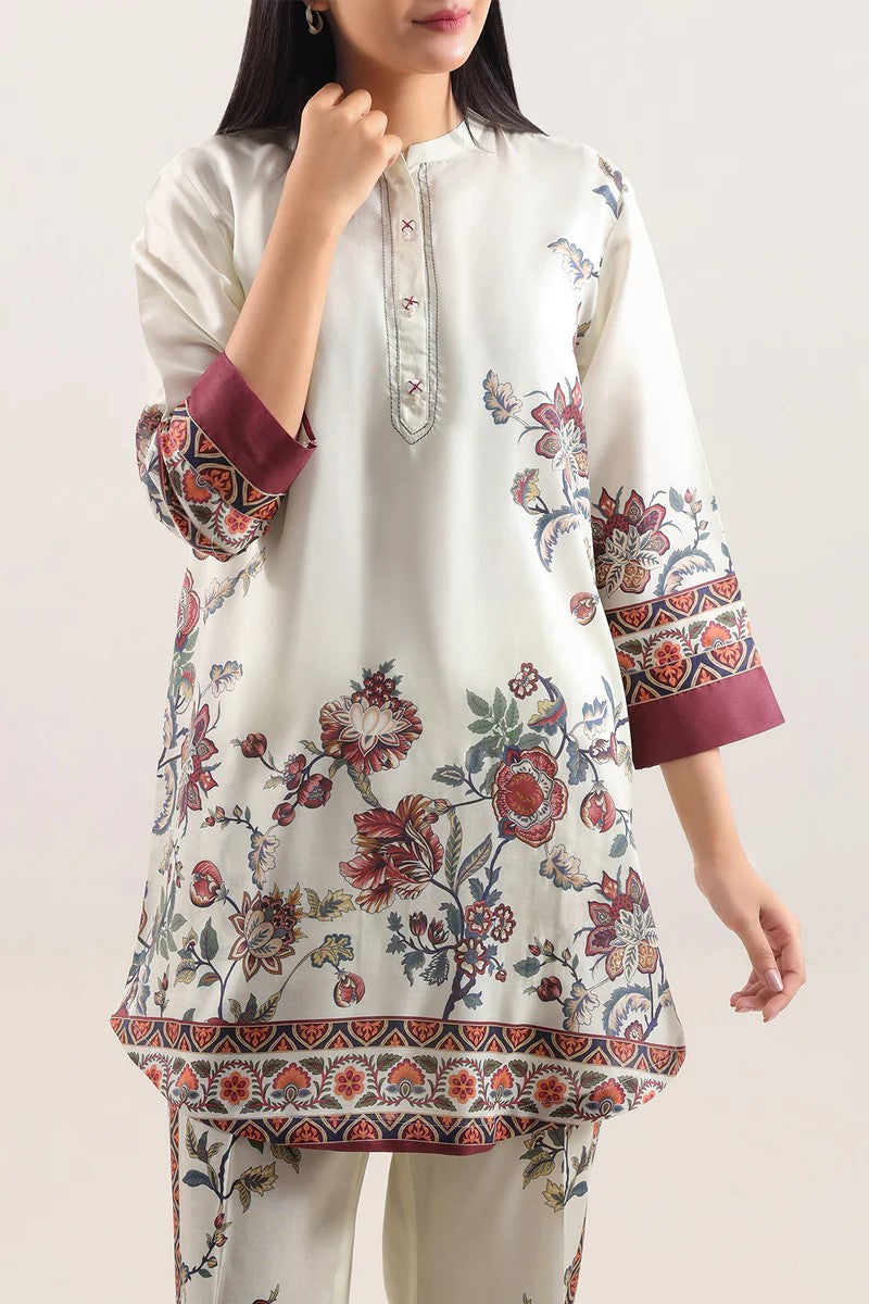 Ivory Botanica – AFSANA 2 Piece Digital Printed Lawn Co-Ord Set
