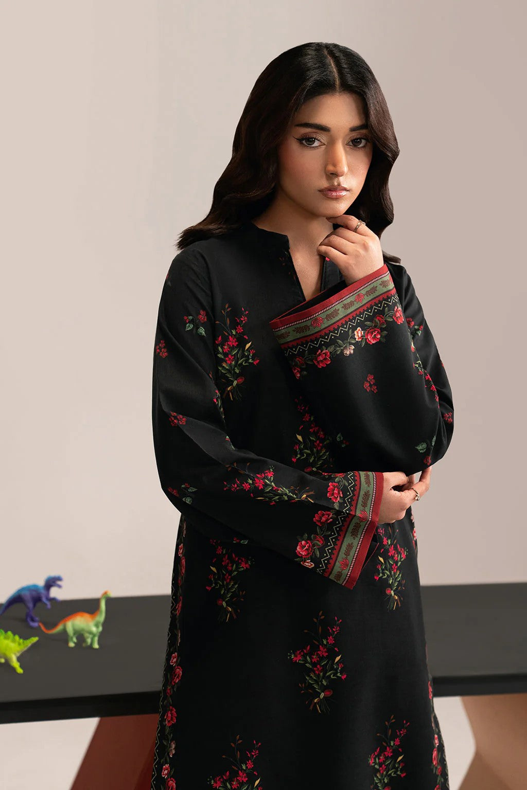 Crimson Noir – AFSANA 2 Piece Digital Printed Lawn Co-Ord Set