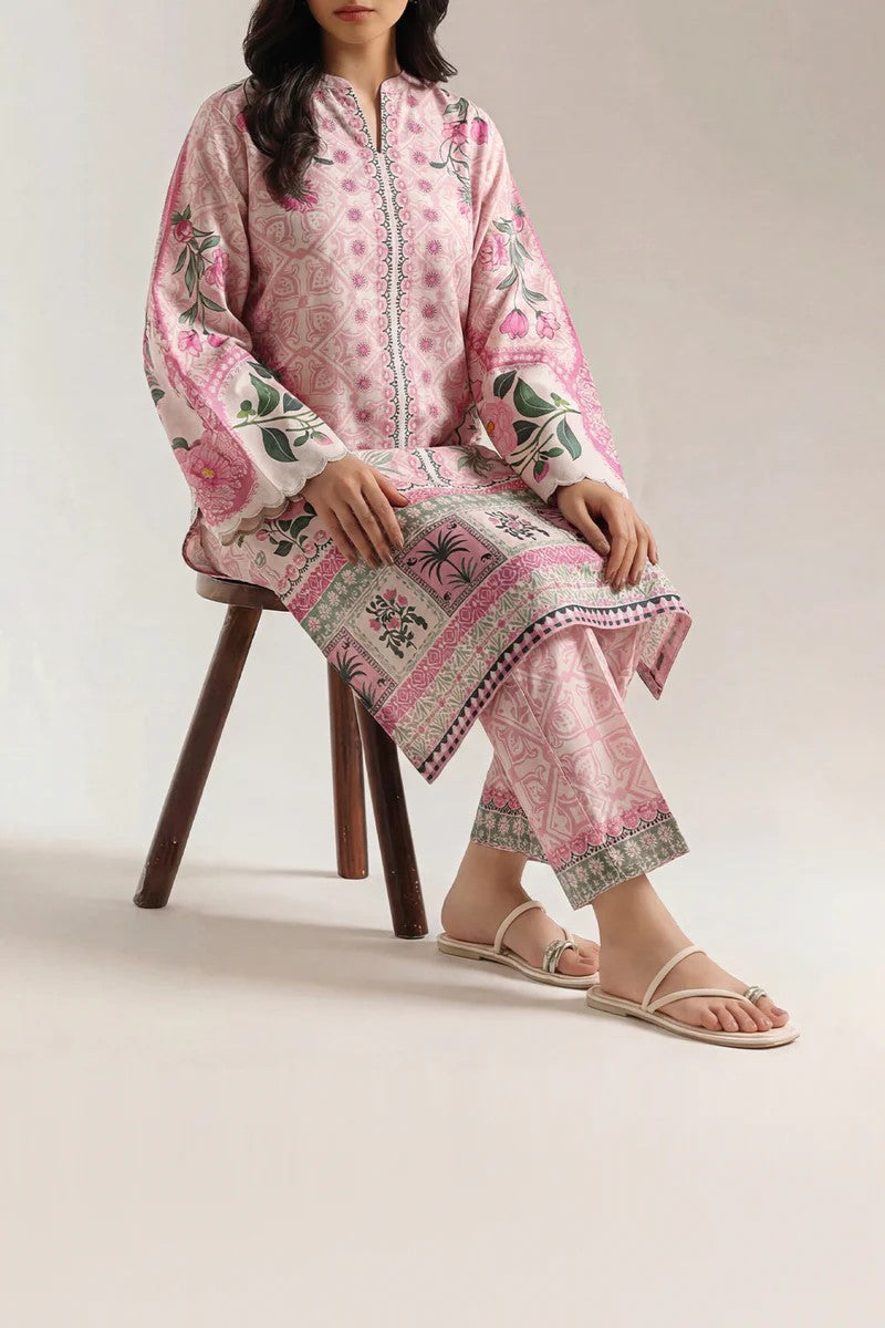 Blossom Blush – AFSANA 2 Piece Digital Printed Lawn Co-Ord Set