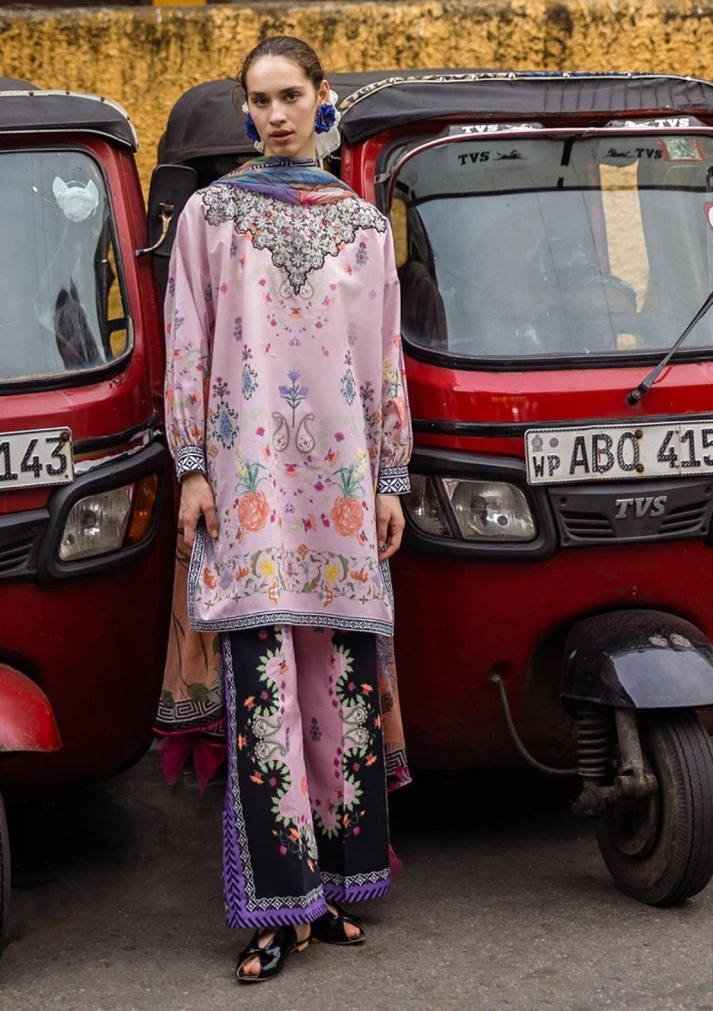 Rose Mughal 3-Piece Lawn Suit