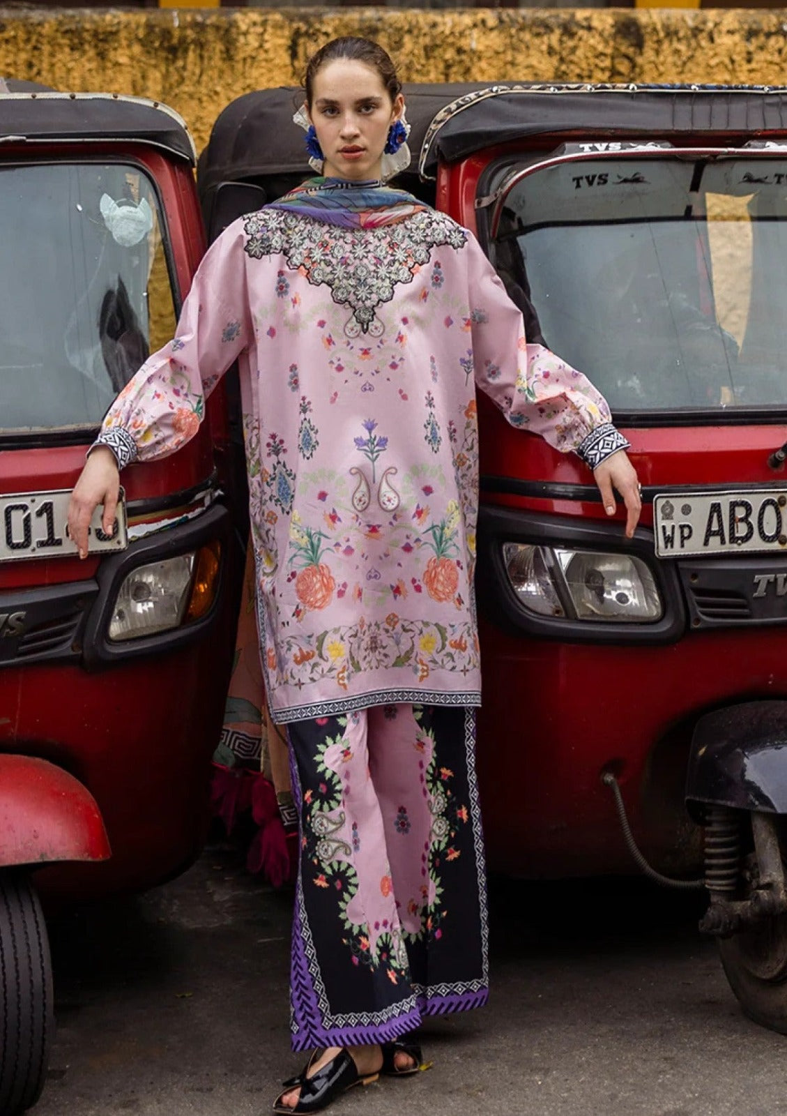 Rose Mughal 3-Piece Lawn Suit