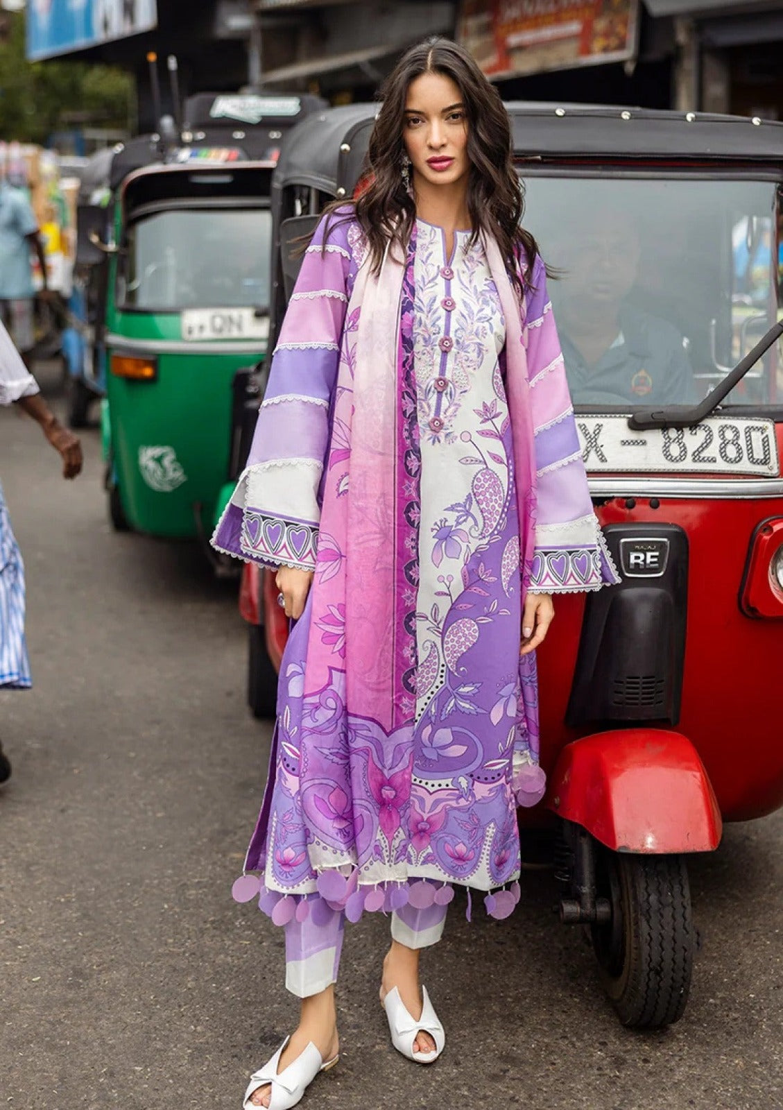 Lilac Reverie 3-Piece Lawn Suit