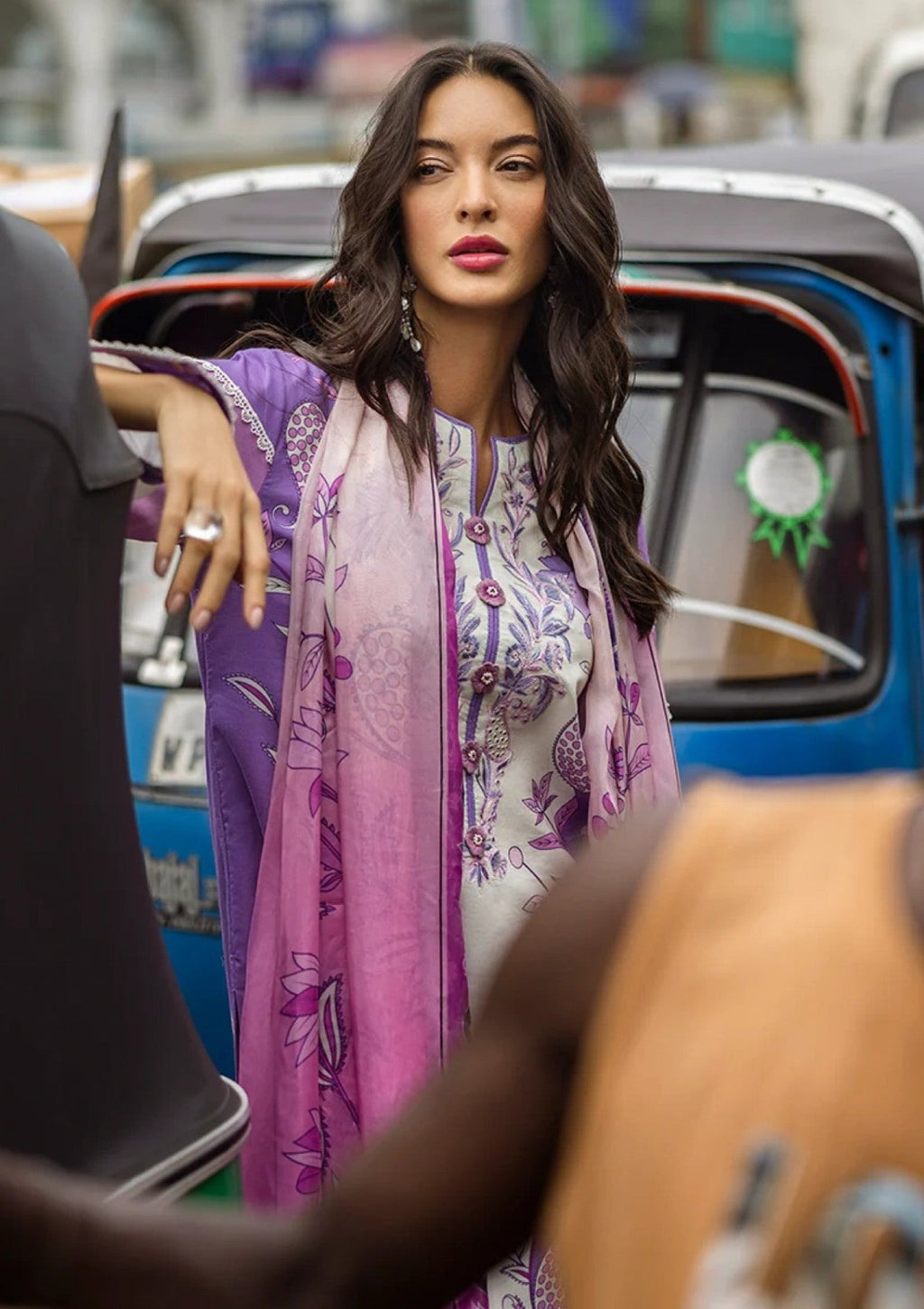 Lilac Reverie 3-Piece Lawn Suit