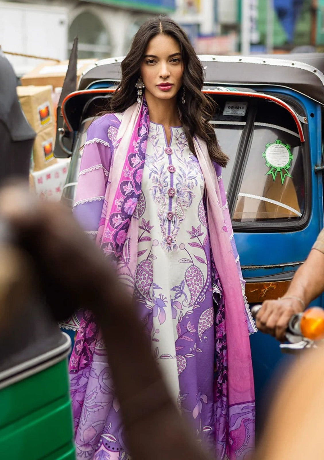 Lilac Reverie 3-Piece Lawn Suit