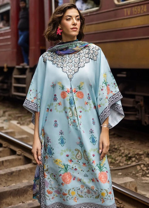 Azure Garden 3-Piece Lawn Suit